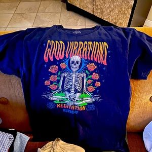 A cool shirt like the message never wore it